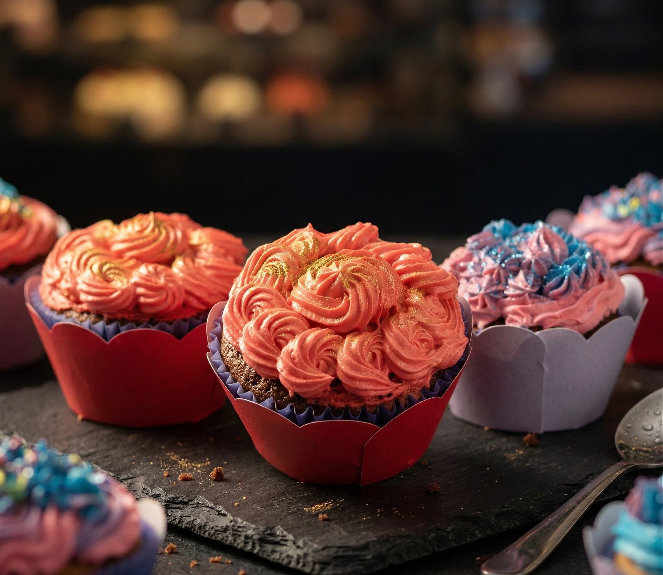 Cupcakes Gourmet Coloridos