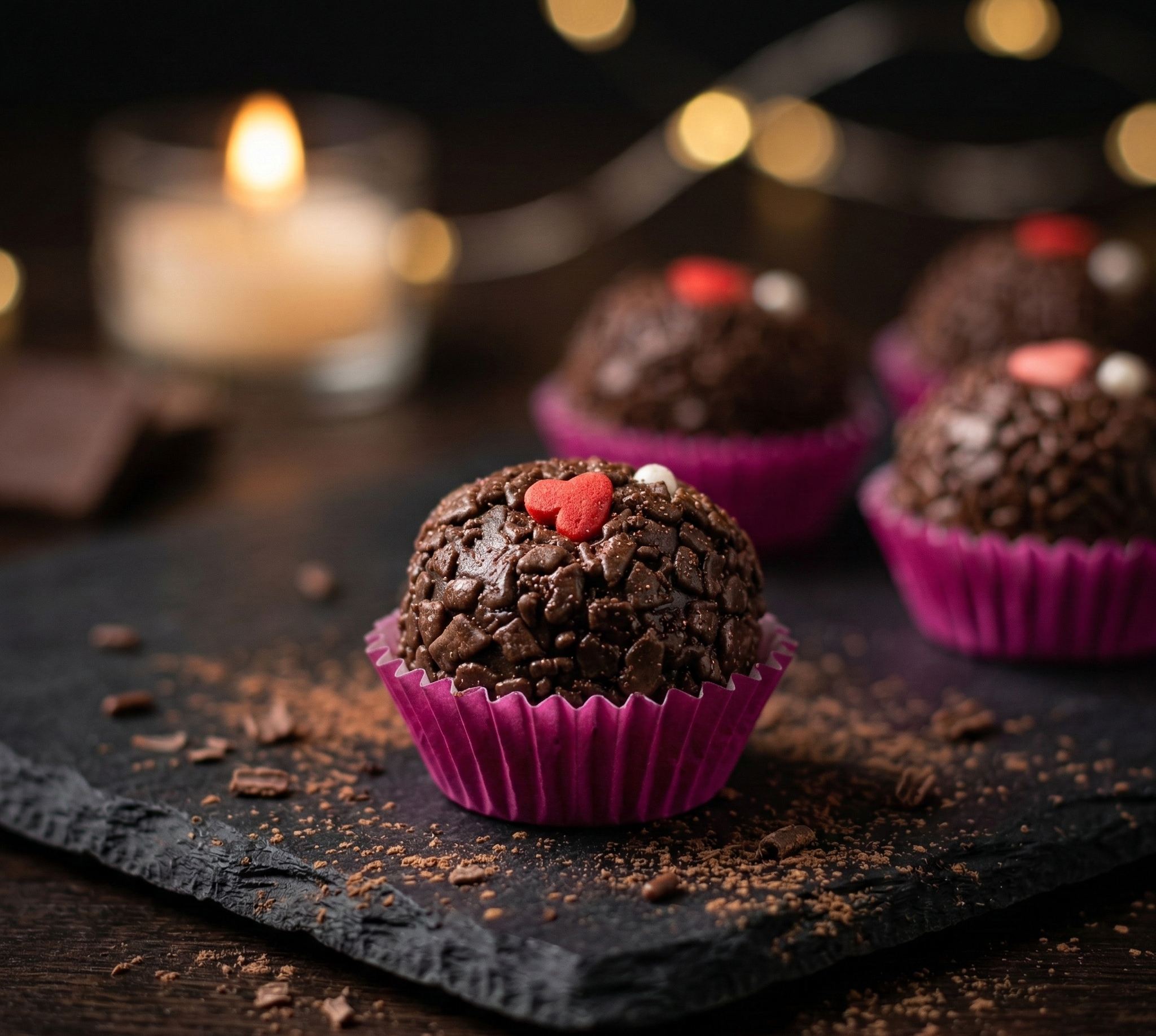 Brigadeiros com Coração